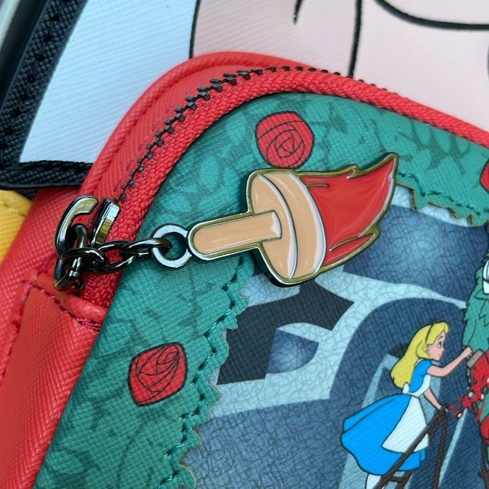 NWT Alice in Wonderland Queen of Hearts Loungefly Disney Backpack